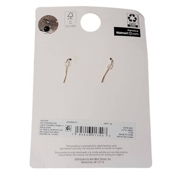 St Patricks Day Earrings 3 Leaf Clover Green Gold Glitter Dangle Sparkly Holiday - Picture 5 of 5